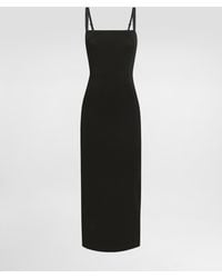 Dolce & Gabbana - Robe Fourreau En Jersey Maille Milano - Lyst