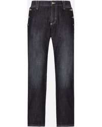 Dolce & Gabbana - Classic Denim Jeans With Sailor-Style Pocket - Lyst