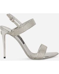 Dolce & Gabbana - Keira Satin Sandals - Lyst