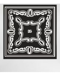 Dolce & Gabbana - Foulard En Soie À Bandana - Lyst