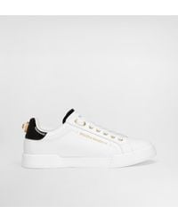 Dolce & Gabbana - Portofino Light Leather Low-top Trainers - Lyst