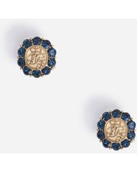 Dolce & Gabbana Gemelos De Plata Con Logotipo Dg - Azul