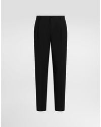 Dolce & Gabbana - Virgin Wool Trousers - Lyst