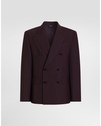 Dolce & Gabbana - Sicilia Light Double-Breasted Wool Jacket - Lyst