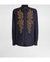 Dolce & Gabbana - Logo-Print Martini Poplin Shirt - Lyst
