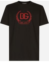 Dolce & Gabbana - Logo Cotton T-Shirt - Lyst