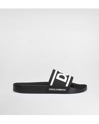 Dolce & Gabbana - ビーチスライドサンダル ラバー Dgロゴ - Lyst
