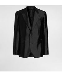 Dolce & Gabbana - Sicilia Light Single-Breasted Mikado Silk Jacket - Lyst