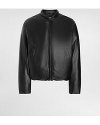 Dolce & Gabbana - シープスキン パデッド ボンバージャケット - Lyst