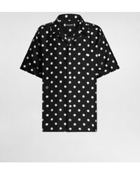 Dolce & Gabbana - Polka Dot-Print Silk Twill Shirt - Lyst
