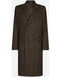 Dolce & Gabbana - ダブルブレストコート ウール＆アルパカ ヘリンボーン - Lyst