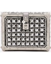 Dolce & Gabbana - Jacquard Dolce Box Bag With Embroidery - Lyst