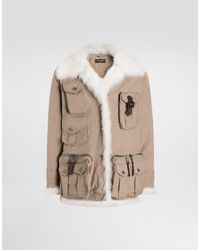 Dolce & Gabbana - Waxed Faille Jacket - Lyst