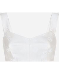 Dolce & Gabbana - Logo Crop Top - Lyst