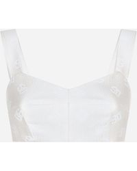Dolce & Gabbana - Logo Crop Top - Lyst