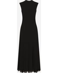 Dolce & Gabbana - ライト ビスコースジャージー ロンゲットドレス - Lyst