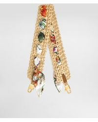 Dolce & Gabbana - Raffia Crochet Shoulder Strap - Lyst