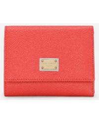 Dolce & Gabbana - Geldbörse French Flap Plakette - Lyst