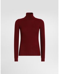 Dolce & Gabbana - Ribbed Cashmere Turtleneck Pullover - Lyst