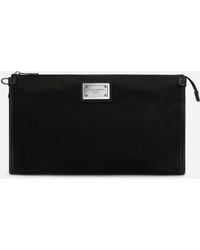 Dolce & Gabbana - Pochette in nylon logo - Lyst