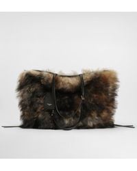 Dolce & Gabbana - Atene Shopping Bag With Fur - Lyst