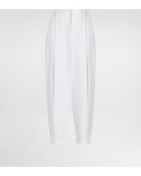 Dolce & Gabbana - Pantalon Double Pince En Gabardine De Coton - Lyst