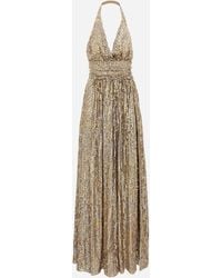 Dolce & Gabbana - Sequin-Detail Maxi Dress - Lyst