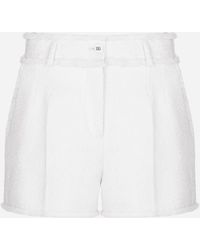 Dolce & Gabbana - Raschel Tweed Shorts - Lyst