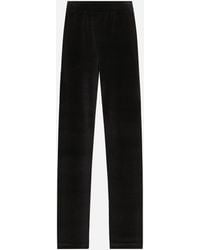 Dolce & Gabbana - Cotton Chenille Jogging Pants With Dg Logo - Lyst