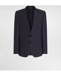 Dolce & Gabbana - Single-Breasted Silk-Blend Gabardine Taormina Jacket - Lyst