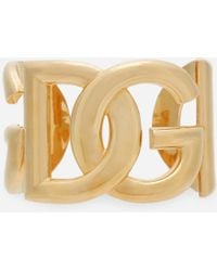 Dolce & Gabbana - Rigid Bracelet With Dg Logo - Lyst