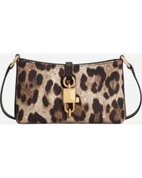 Dolce & Gabbana - Leopard- Lock Shoulder Bag - Lyst