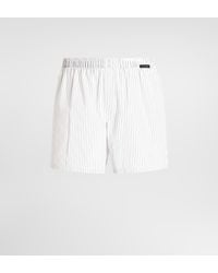 Dolce & Gabbana - Striped Cotton Poplin Boxer Shorts - Lyst