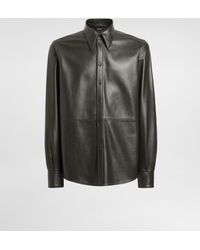 Dolce & Gabbana - Nappa Leather Shirt - Lyst