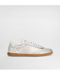 Dolce & Gabbana - Saint Tropez Foiled Leather Sneakers - Lyst