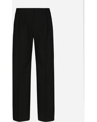 Dolce & Gabbana - Sartoriale Wollhose Mit Bundfalten - Lyst