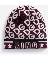 Dolce & Gabbana Gorro De Lana Jacquard Con El Logo Dg - Multicolor