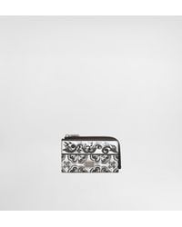 Dolce & Gabbana - Majolica-Print Calfskin Card Holder - Lyst