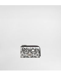 Dolce & Gabbana - Majolica-Print Calfskin Card Holder - Lyst