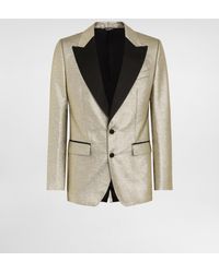 Dolce & Gabbana - Single-Breasted Lamé Jacquard Tuxedo Jacket - Lyst
