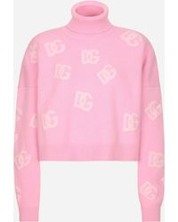 Dolce & Gabbana - Jersey With Logo Inlay - Lyst