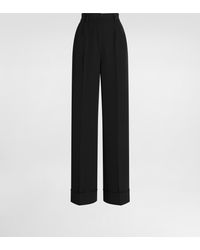 Dolce & Gabbana - Wool Gabardine Trousers - Lyst