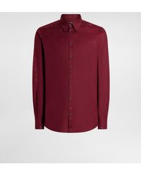 Dolce & Gabbana - Logo-Print Martini Poplin Shirt - Lyst
