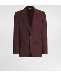 Dolce & Gabbana - Single-Breasted Woolen Jacket - Lyst