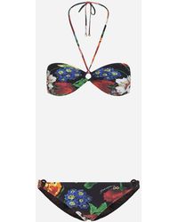 Dolce & Gabbana Bikini Mit Blumenbouquet-Print - Mehrfarbig