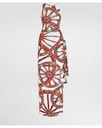 Dolce & Gabbana - Carretto-Print Viscose Jersey Jumpsuit - Lyst