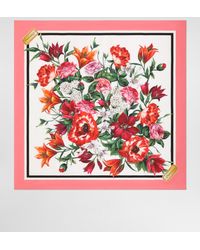 Dolce & Gabbana - 90X90 Silk Twill Foulard - Lyst