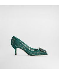 Dolce & Gabbana - Lace Pumps With Brooch Detailing - Lyst
