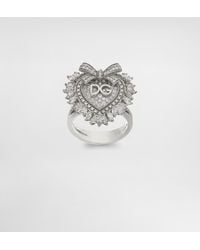 Dolce & Gabbana - Devotion Ring 18-Carat And Diamonds - Lyst