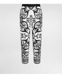 Dolce & Gabbana - Hose Mit Majolika-Print - Lyst